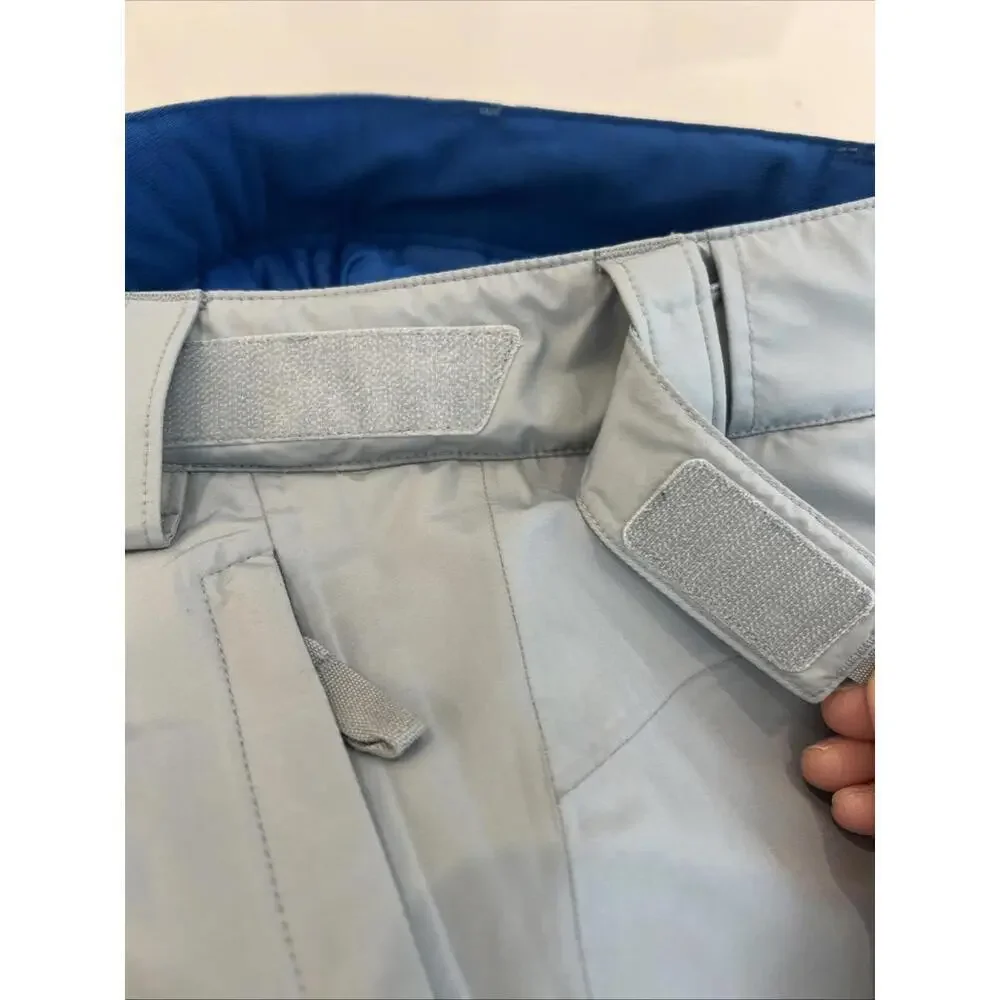 $169 Patagonia Powdertown Snow Pants Thermal Blue Size Small (7-8 )